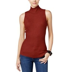I.N.C. Petite Ribbed MockNeck Sweater
